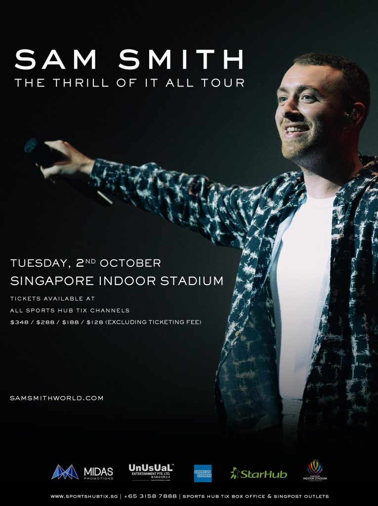 Midas Promotions Sam Smith ‘The Thrill Of it All Tour’ Live in