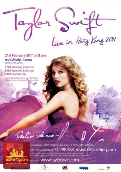 Midas Promotions Taylor Swift Live In Hong Kong 2011